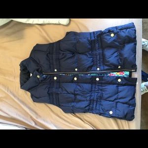 Navy Lily Pulitzer Puffer Vest